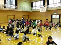 ２年生と入場