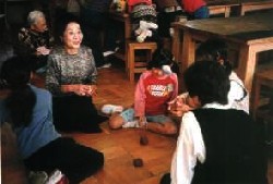 祖父母参観の一場面
