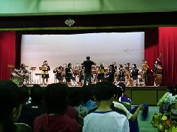 体験入学・吹奏楽部による歓迎の演奏